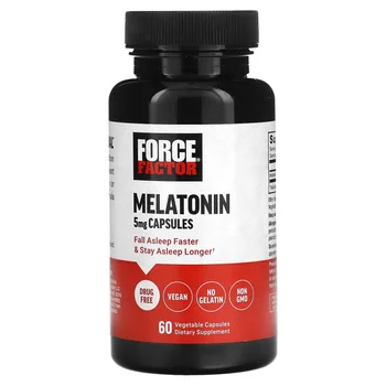 Melatonin, 5 mg, 60 Vegetable Capsules
