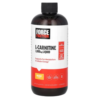 L-Carnitine Liquid, Orange, 3,000 mg, 16 fl oz (473 ml)