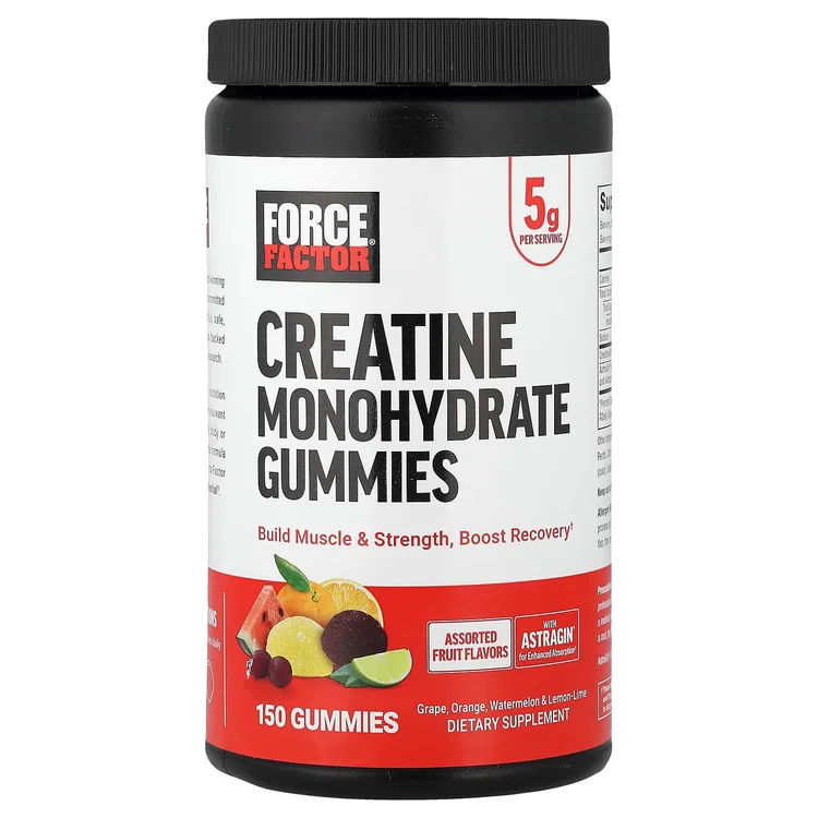Creatine Monohydrate Gummies, Assorted Fruit, 150 Gummies image 1