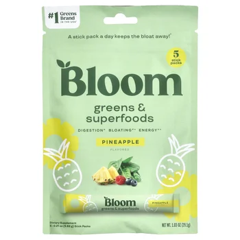 Greens & Superfoods, Pineapple, 5 Stick Packs, 0.21 oz (5.82 g) Each