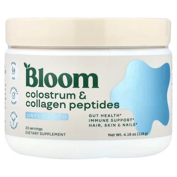 Colostrum & Collagen Peptides, Unflavored, 4.16 oz (118 g)