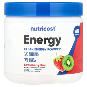 Energy, Clean Energy Powder, Strawberry Kiwi, 10.7 oz (300 g)