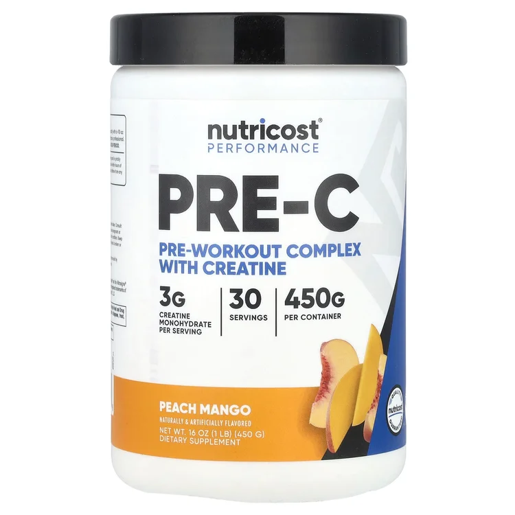 Performance, Pre-C, Pre-Workout Complex With Creatine, Peach Mango, 1 lb (450 g) image 1