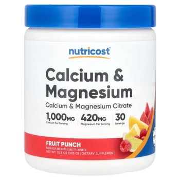 Calcium & Magnesium, Fruit Punch , 10.8 oz (303 g)