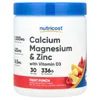 Calcium Magnesium & Zinc With Vitamin D3, Fruit Punch, 12 oz (336 g)