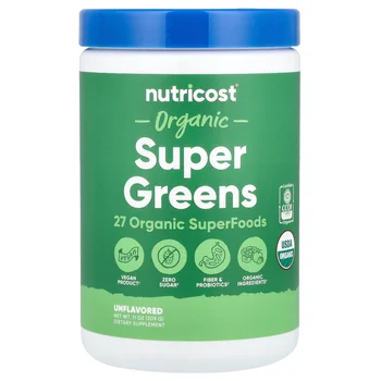 Organic Super Greens, Unflavored, 11 oz (309 g)