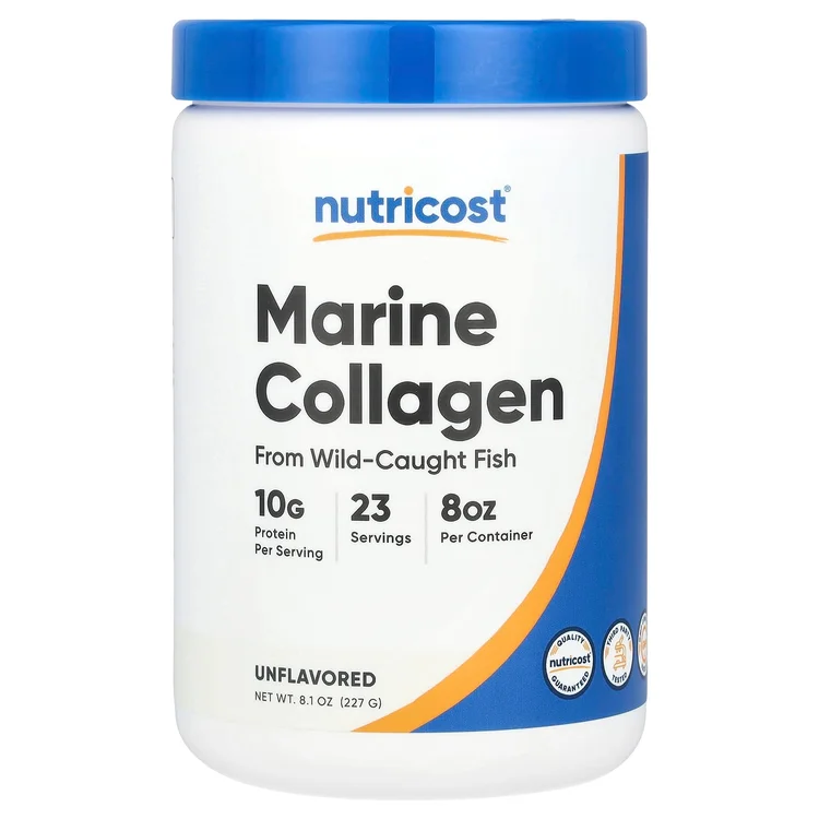 Marine Collagen From Wild-Caught Fish, Unflavored, 8.1 oz (227 g) image 1