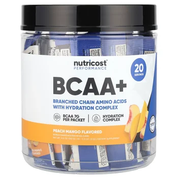 Performance, BCAA+, Peach Mango, 20 Packets, 0.5 oz (13 g) Each