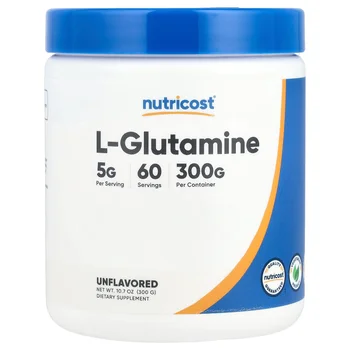 L-Glutamine, Unflavored, 10.7 oz (300 g)