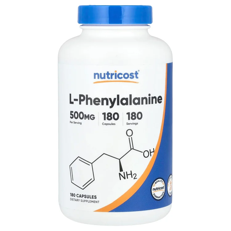 L-Phenylalanine, 500 mg, 180 Capsules image 1