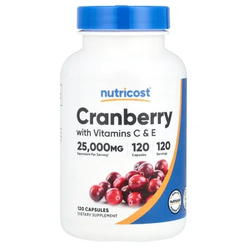 Cranberry with Vitamins C & E, 120 Capsules