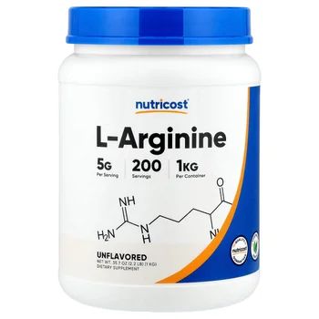 L-Arginine, Unflavored, 35.7 oz (1 kg)