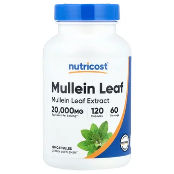 Mullein Leaf, 120 Capsules (500 mg per Capsule)