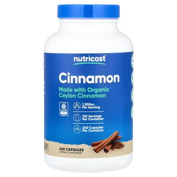 Cinnamon, 240 Capsules (600 mg per Capsule)