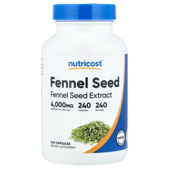 Fennel Seed, 240 Capsules (200 mg per Capsule)