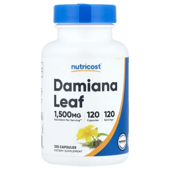 Damiana Leaf, 120 Capsules (150 mg per Capsule)