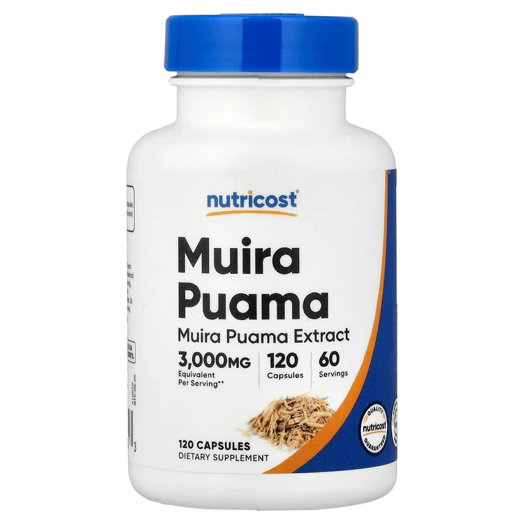 Muira Puama, 120 Capsules (150 mg per Capsule) image 1