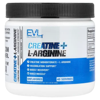 Creatine + L-Arginine, Unflavored, 7.05 oz (200 g)