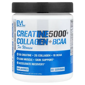 Creatine5000® Plus Collagen + BCAA, For Women, Unflavored, 8.8 oz (249 g)