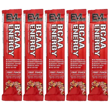 BCAA Energy®, Fruit Punch, 5 Packets, 0.3 oz (9.9 g) Each