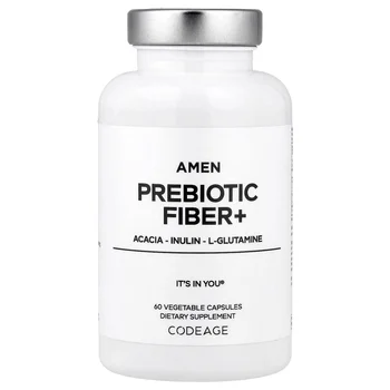 Amen Prebiotic Fiber+, 60 Vegetable Capsules
