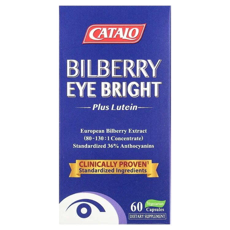 Bilberry Eye Bright Plus Lutein, 60 Vegetarian Capsules image 1