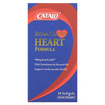 Extra CoQ10, Heart Formula with Nattokinase & Flaxseed Oil, 30 Softgels
