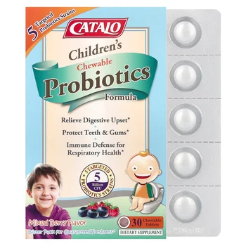 Children's Chewable Probiotics Formula, Mixed Berry, 5 Billion CFU, 30 Chewable Tablets
