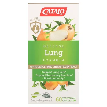 Defense Lung Formula with Quercetin & Green Tea Extract, 60 Vegetarian Capsules