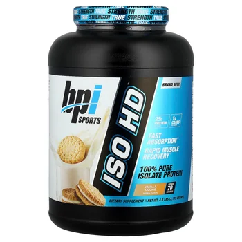 ISO HD™, 100% Pure Isolate Protein, Vanilla Cookie, 4.8 lbs (2,170 g)