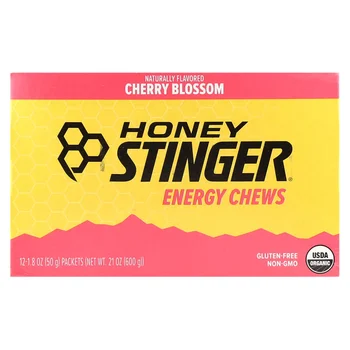 Energy Chews, Cherry Blossom, 12 Packets, 1.8 oz (50 g) Each