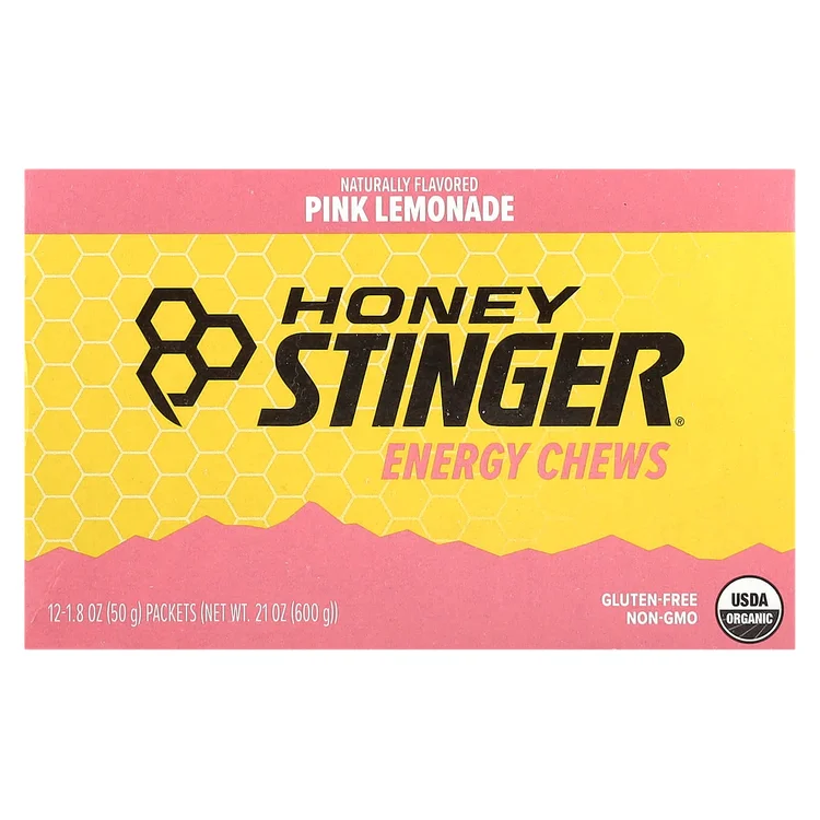 Energy Chews, Pink Lemonade, 12 Packets, 1.8 oz (50 g) Each image 1