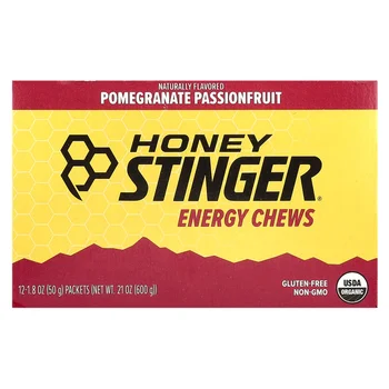 Energy Chews, Pomegranate Passionfruit, 12 Packets, 1.8 oz (50 g) Each