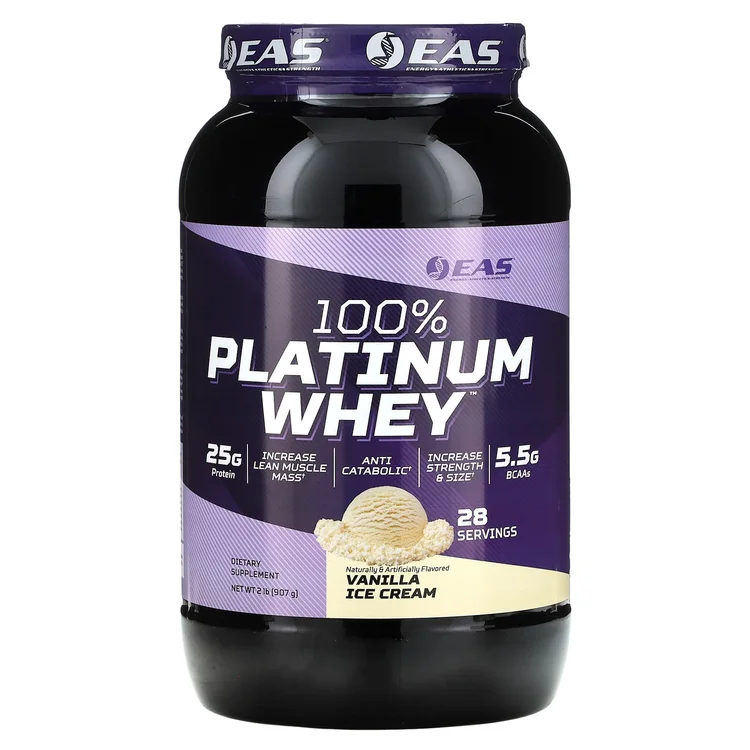 100% Platinum Whey, Vanilla Ice Cream, 2 lbs (907 g) image 1