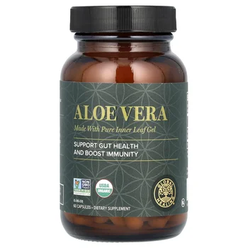 Aloe Vera, 60 Capsules (180 mg per Capsule)