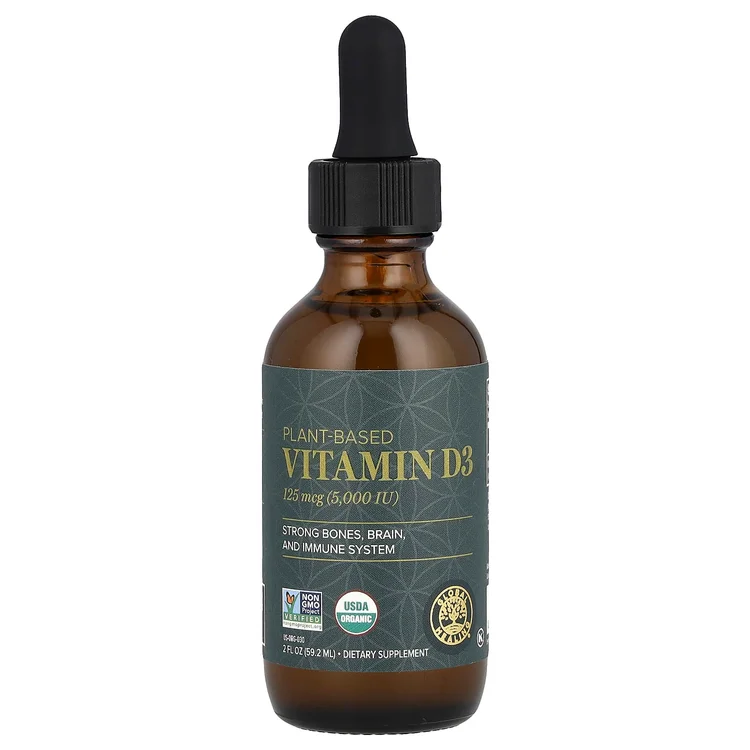 Plant-Based Vitamin D3, 125 mcg (5,000 IU), 2 fl oz (59.2 ml) image 1