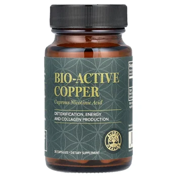 Bio-Active Copper, 30 Capsules (0.9 mg per Capsule)