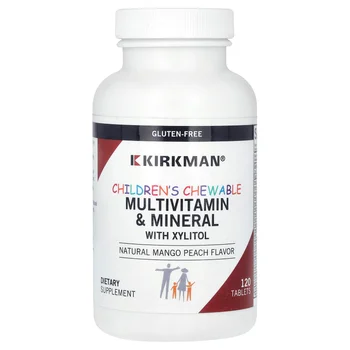 Children's Chewable MultiVitamin & Mineral with Xylitol, Natural Mango Peach, 120 Tablets
