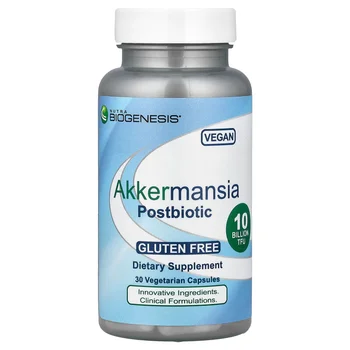 Akkermansia Postbiotic, 100 mg (10 Billion TFU), 30 Vegetarian Capsules