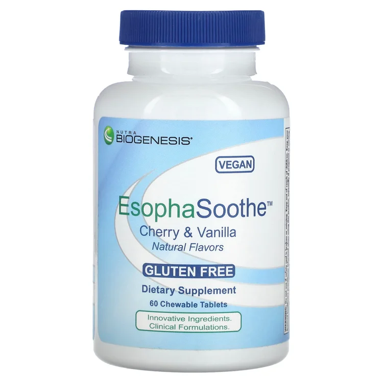 EsophaSoothe, Cherry & Vanilla, 60 Chewable Tablets image 1