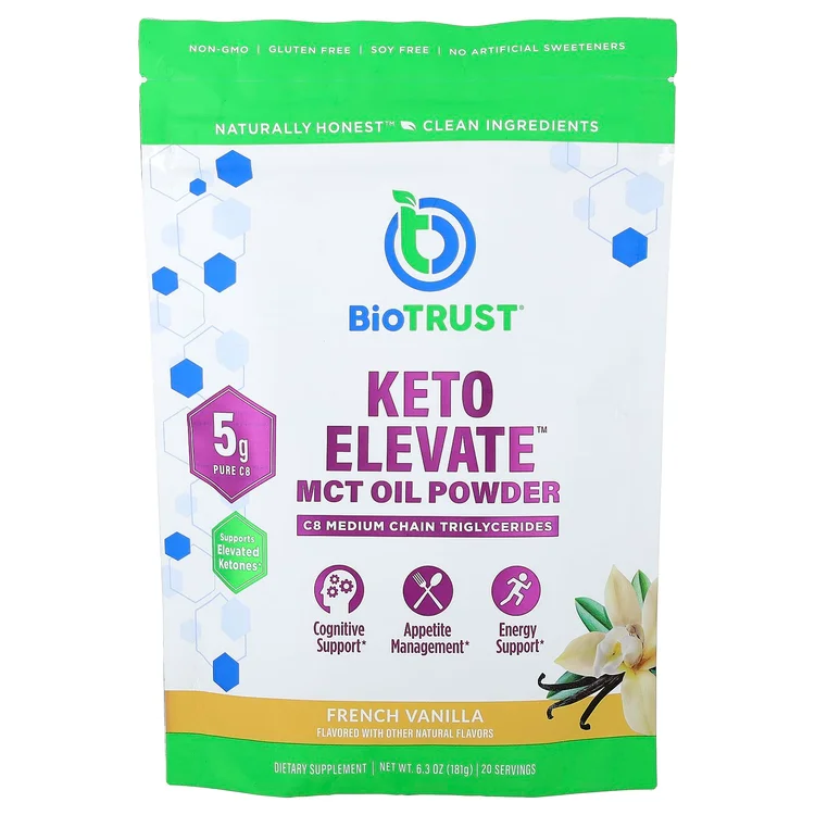 Keto Elevate™, MCT Oil Powder, French Vanilla, 6.3 oz (181 g) image 1
