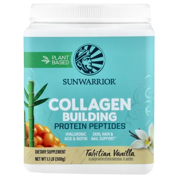 Plant-Based Collagen Building Protein Peptides, Tahitian Vanilla, 1.1 lb (500 g)