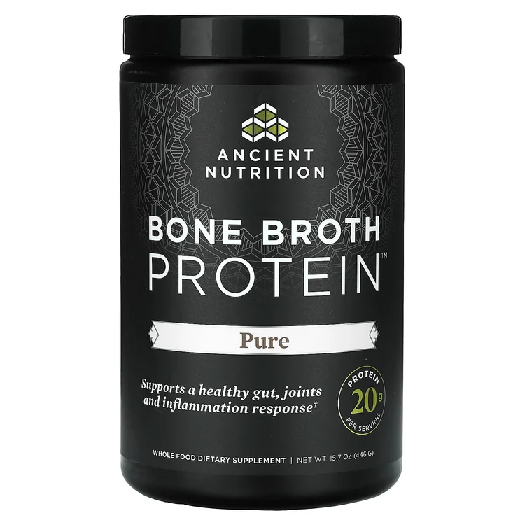 Bone Broth Protein, Pure, 15.7 oz(446 g) image 1