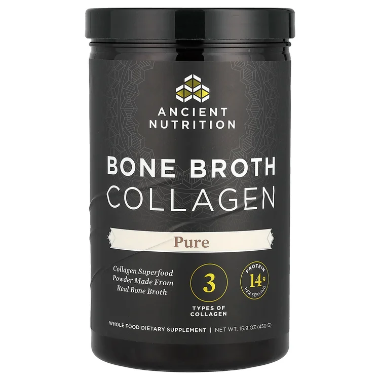 Bone Broth Collagen, Pure, 15.9 oz (450 g) image 1