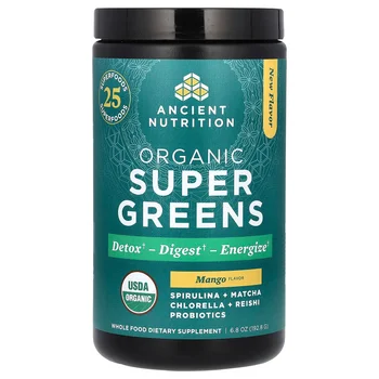 Organic SuperGreens, Mango, 6.8 oz (192.8 g)