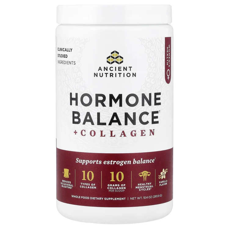 Hormone Balance + Collagen, Vanilla, 10.4 oz (293.9 g) image 1