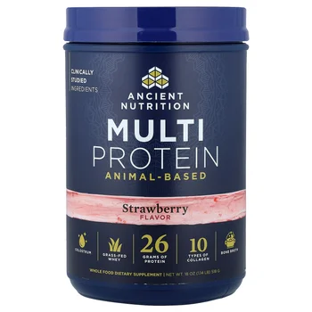 Multi Protein, Animal-Based, Strawberry, 1.14 lb (518 g)
