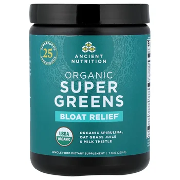 Organic Super Greens, Bloat Relief, 7.8 oz (220 g)