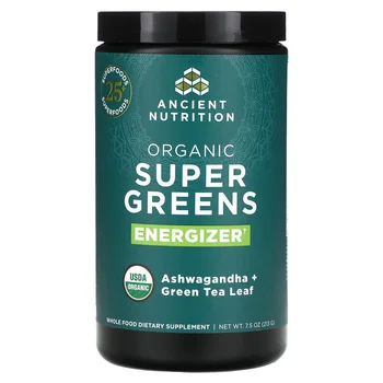 Organic Super Greens, Energizer, 7.5 oz (213 g)
