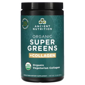 Organic Super Greens + Collagen, 7.5 oz (213 g)